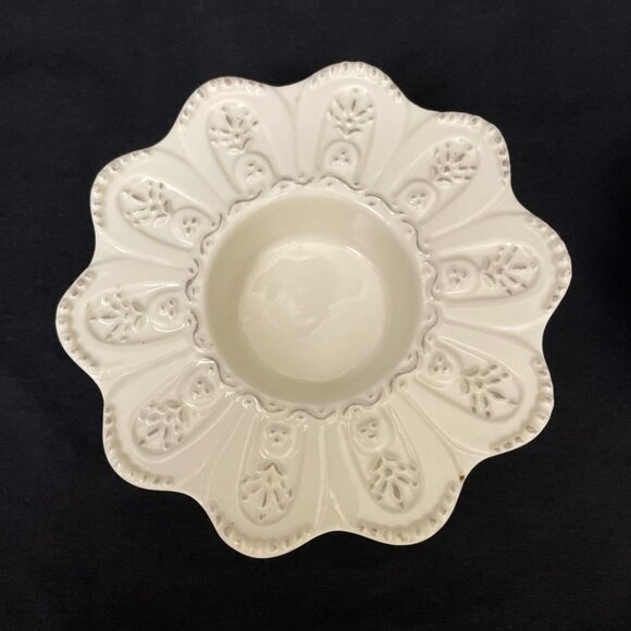 Yankee Candle White Porcelain Votive Tea Light Holders 2 Pineapple Neutral - Picture 3 of 6